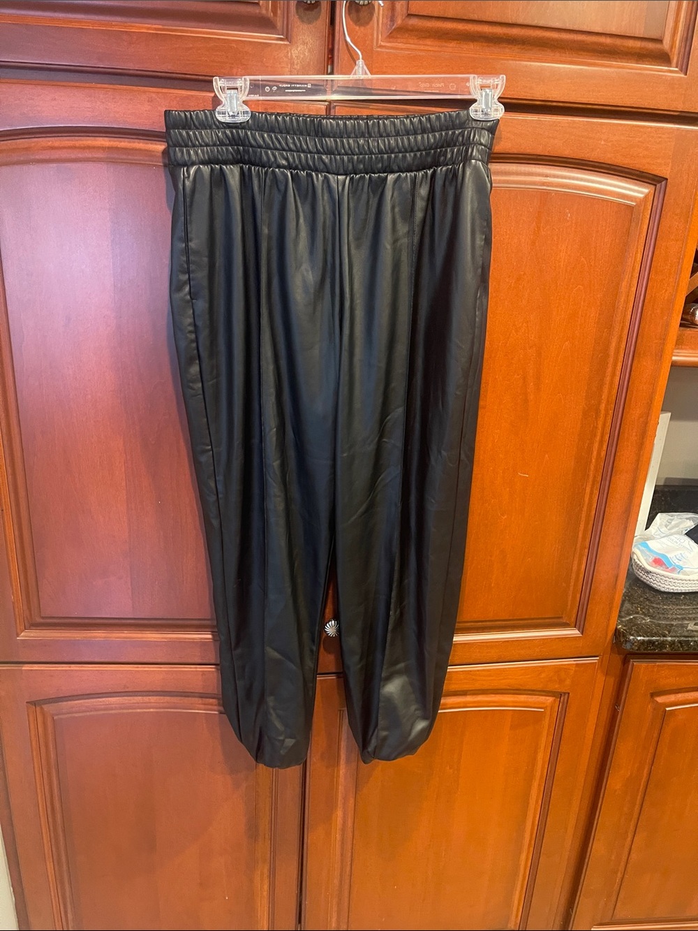 Express Black Faux Leather Pants
